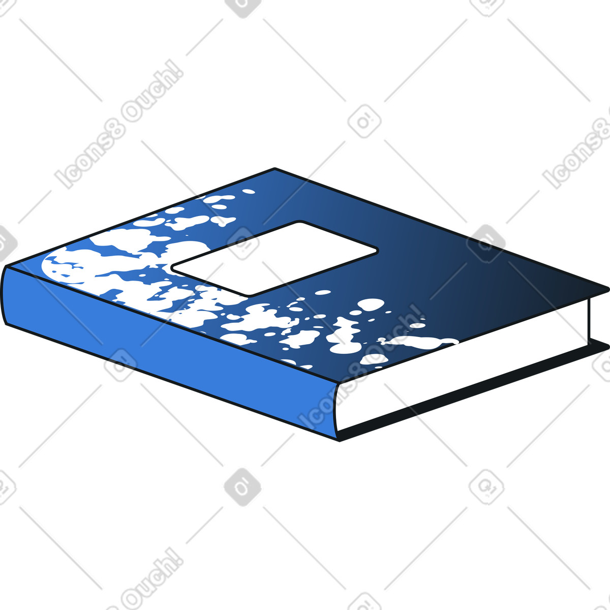 Book illustration in Midnight style download in PNG, SVG
