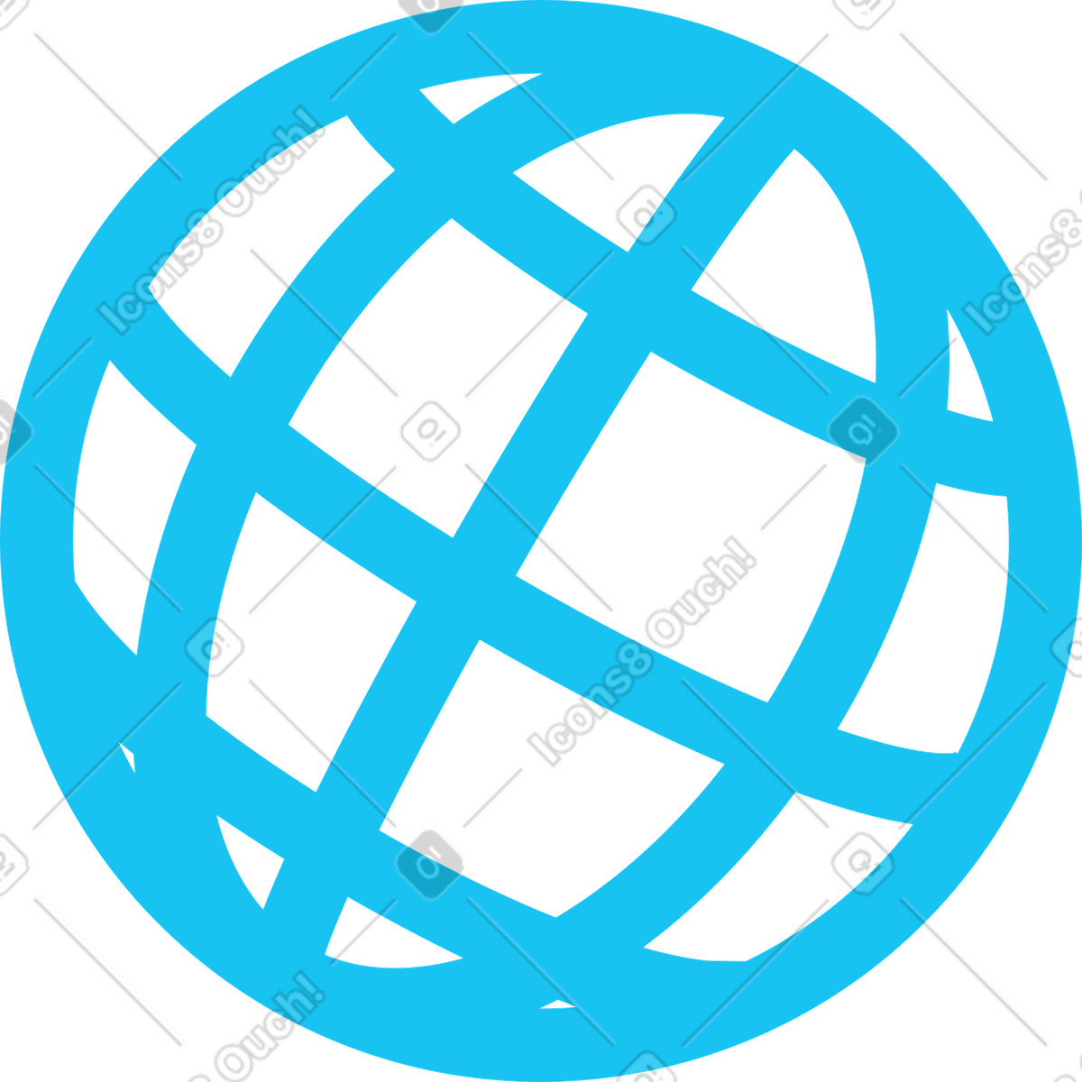 Print 스타일의 지구본 아이콘 일러스트레이션 PNG, SVG 다운로드