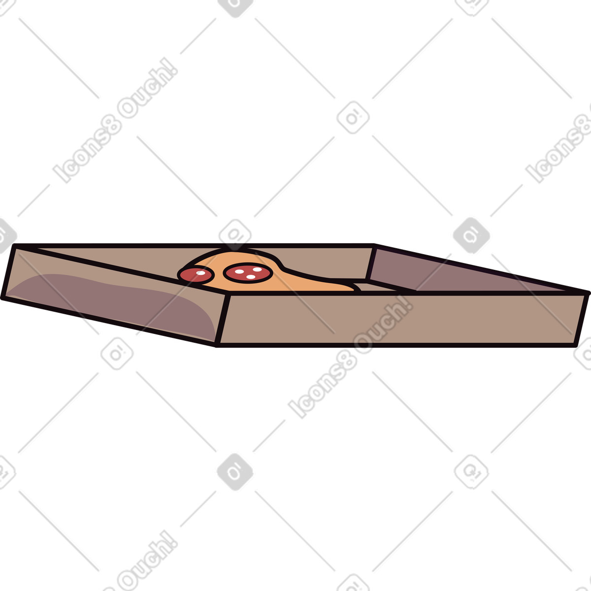 Ilustração de Caixa pizza em no estilo Eastwood para baixar em PNG, SVG