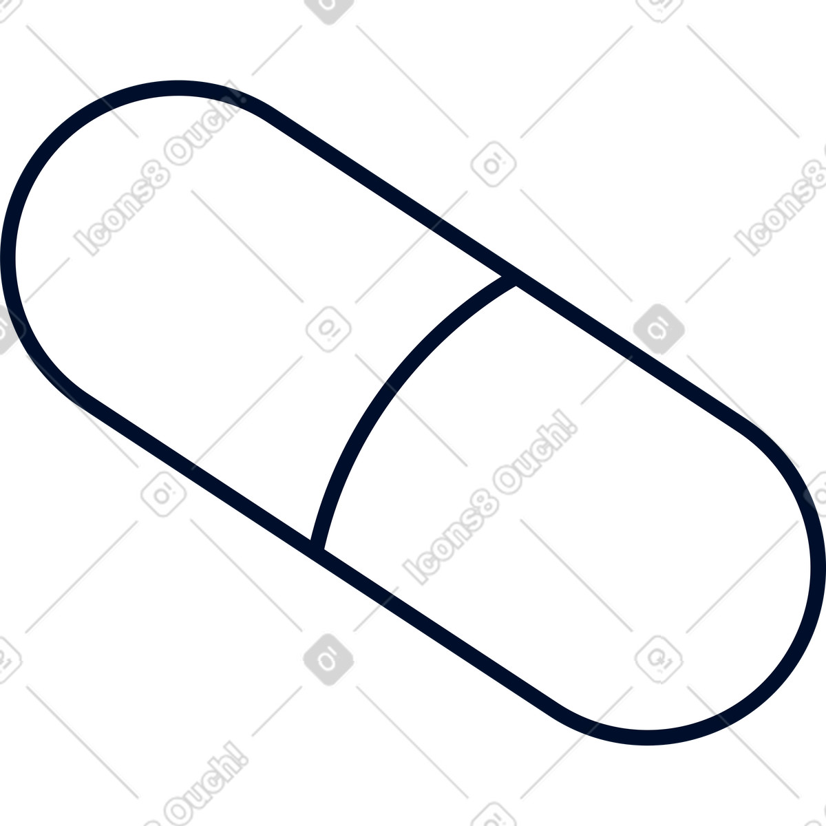 Ilustración Píldora en estilo Teal a descargar en PNG y SVG