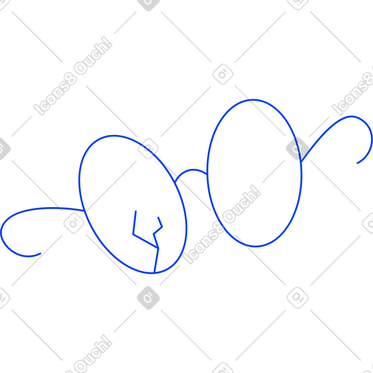 Illustration Lunettes cassées dans le style Buddy à télécharger aux formats PNG, SVG
