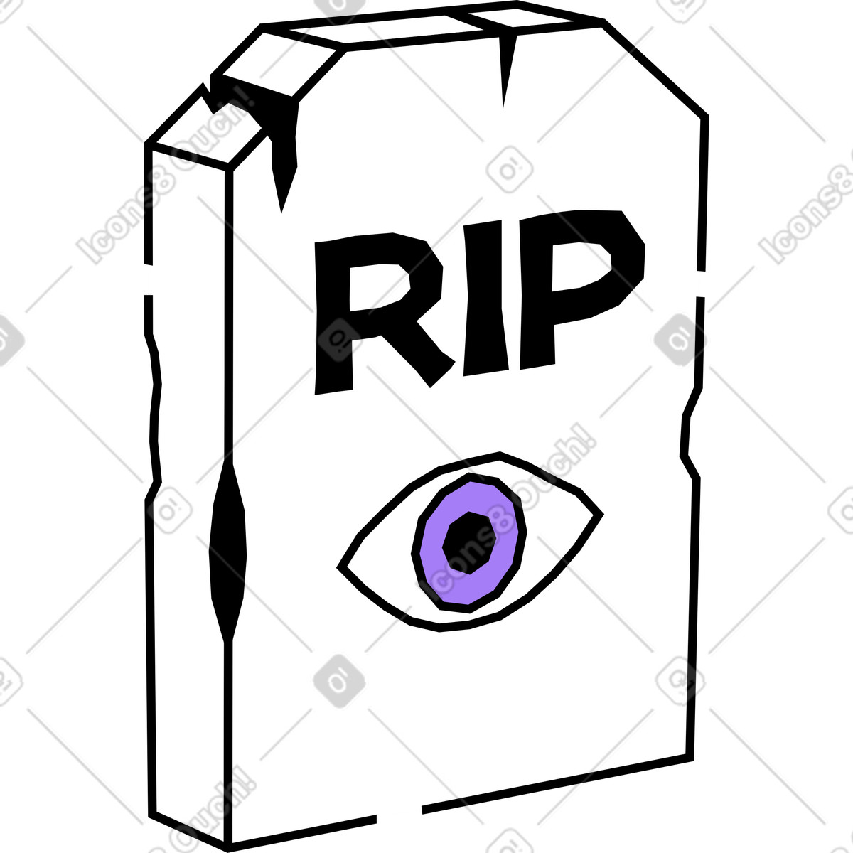 Illustration Pierre tombale dans le style Amethyst à télécharger aux formats PNG, SVG