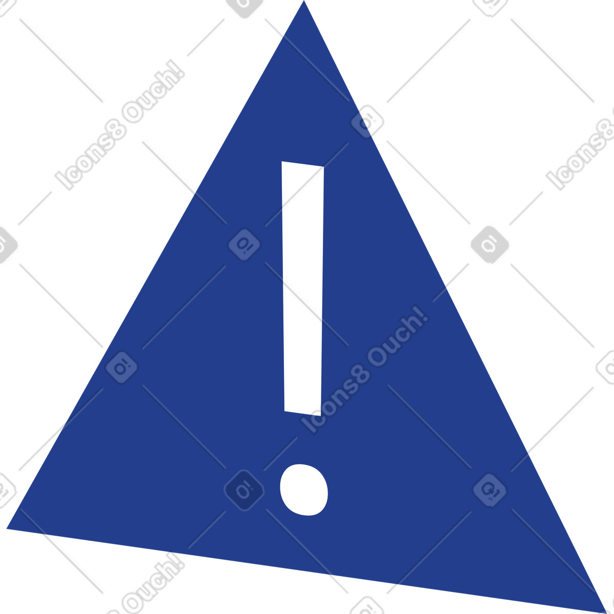 Warning sign illustration in Quantum style download in PNG, SVG
