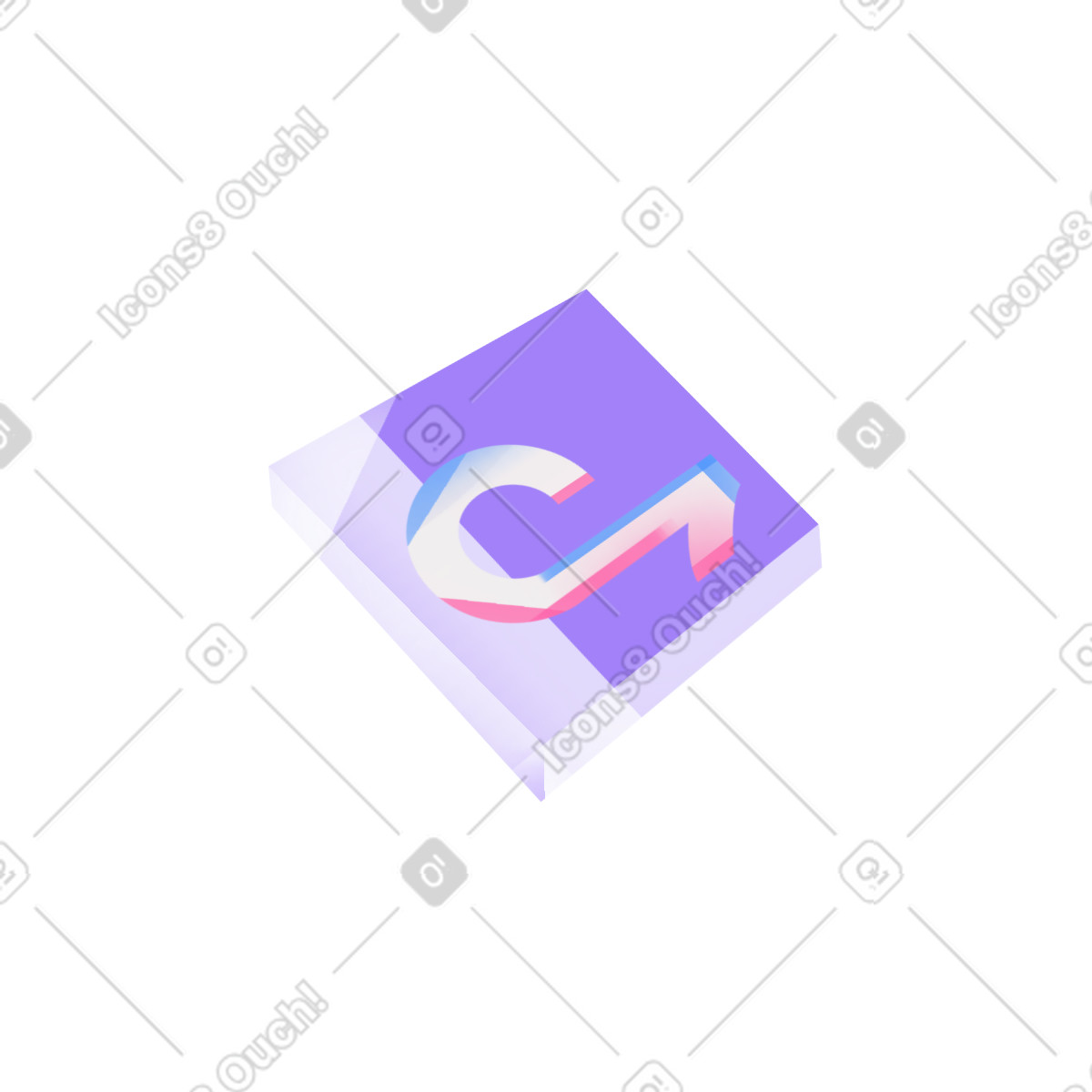 Ilustración Tiktok logo en estilo Dynamic a descargar en PNG y SVG