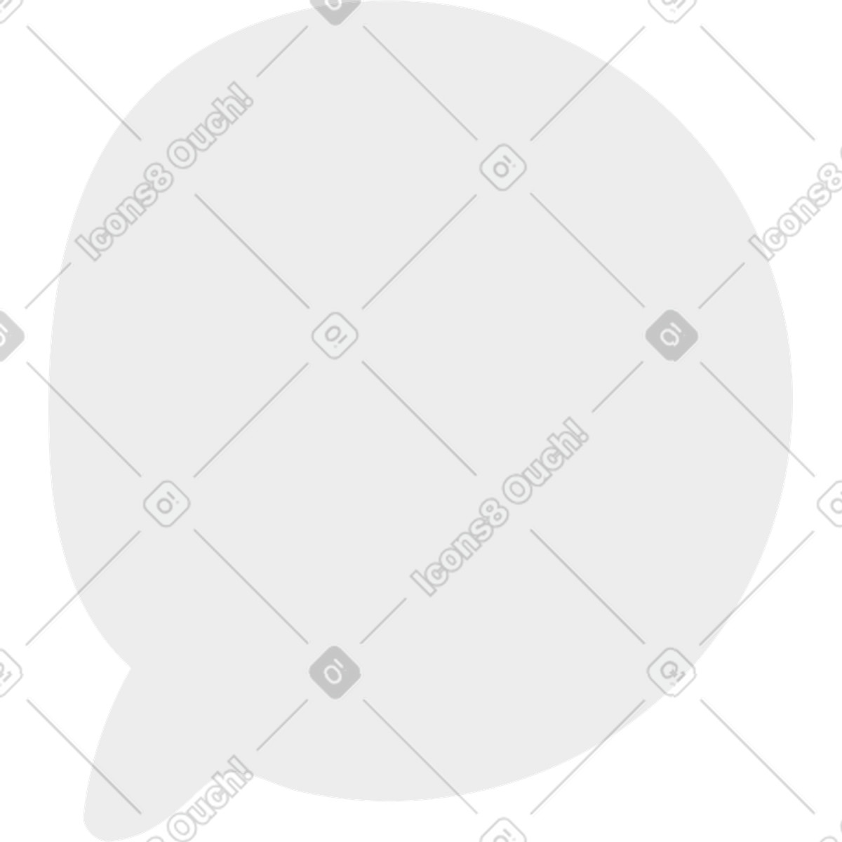 Dialog cloud illustration in PNG, SVG
