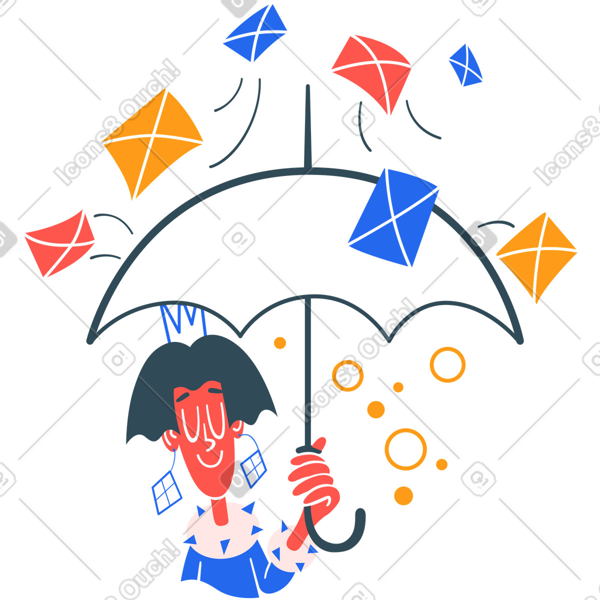 Unsubscribe from spam messages animated illustration in Kingdom style download in GIF, Lottie (JSON), AE
