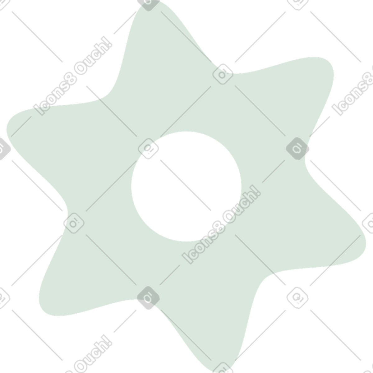 Gear wheel illustration in Beam style download in PNG, SVG