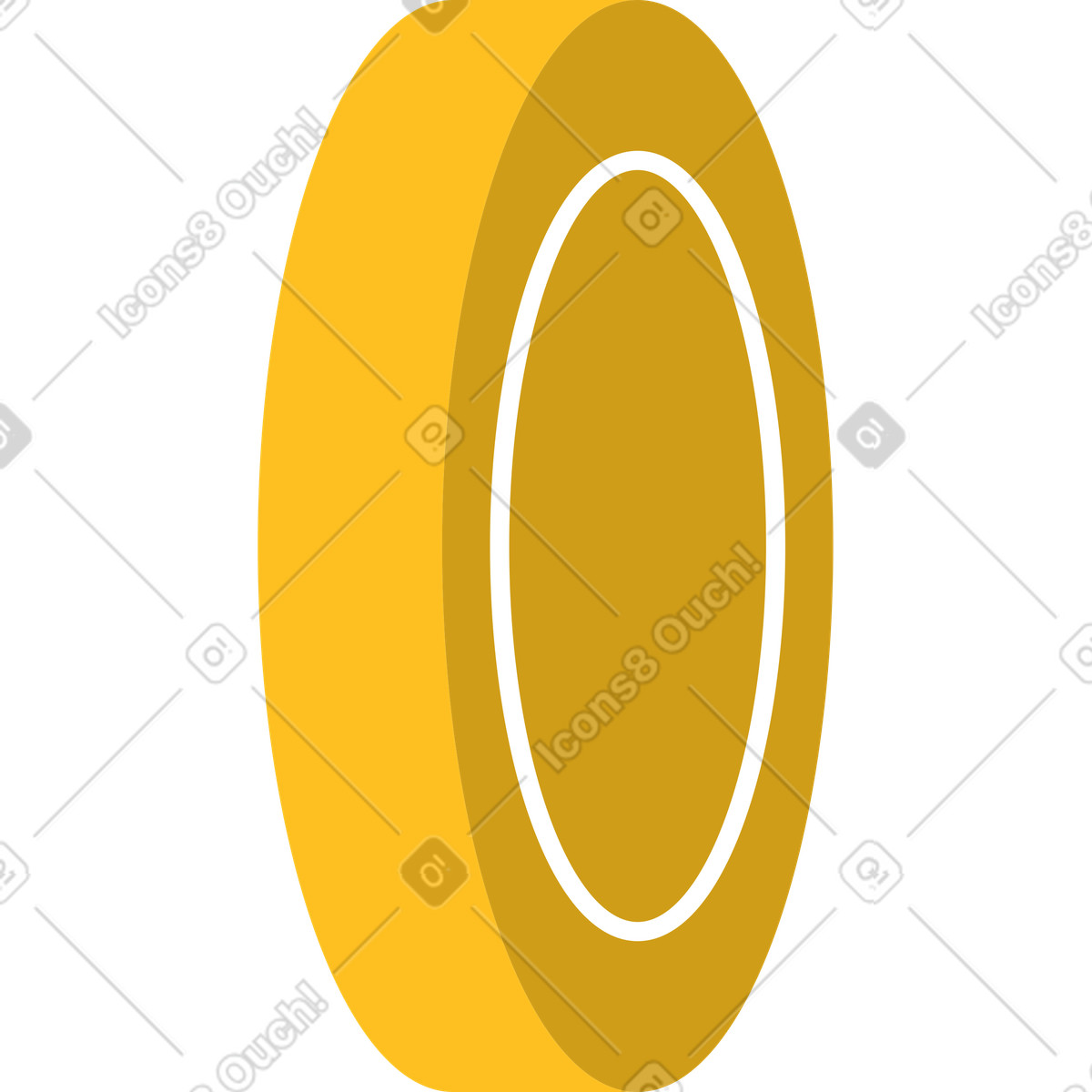 Coin illustration in PNG, SVG