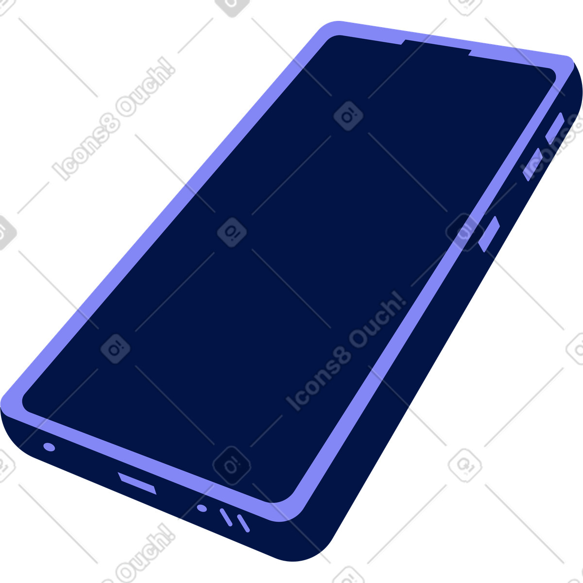 Illustration Téléphone portable dans le style Glow à télécharger aux formats PNG, SVG