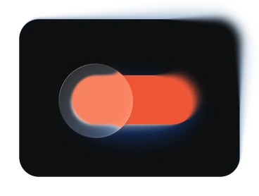 A toggle switch in an off position - Void style illustration