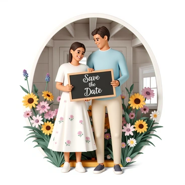 Save date couple
