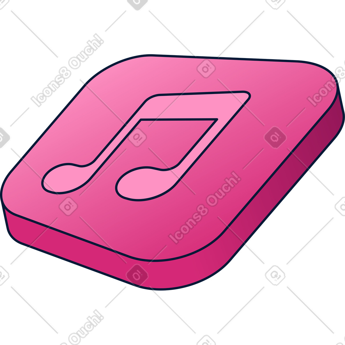 Illustration Icône de la musique dans le style Neat à télécharger aux formats PNG, SVG