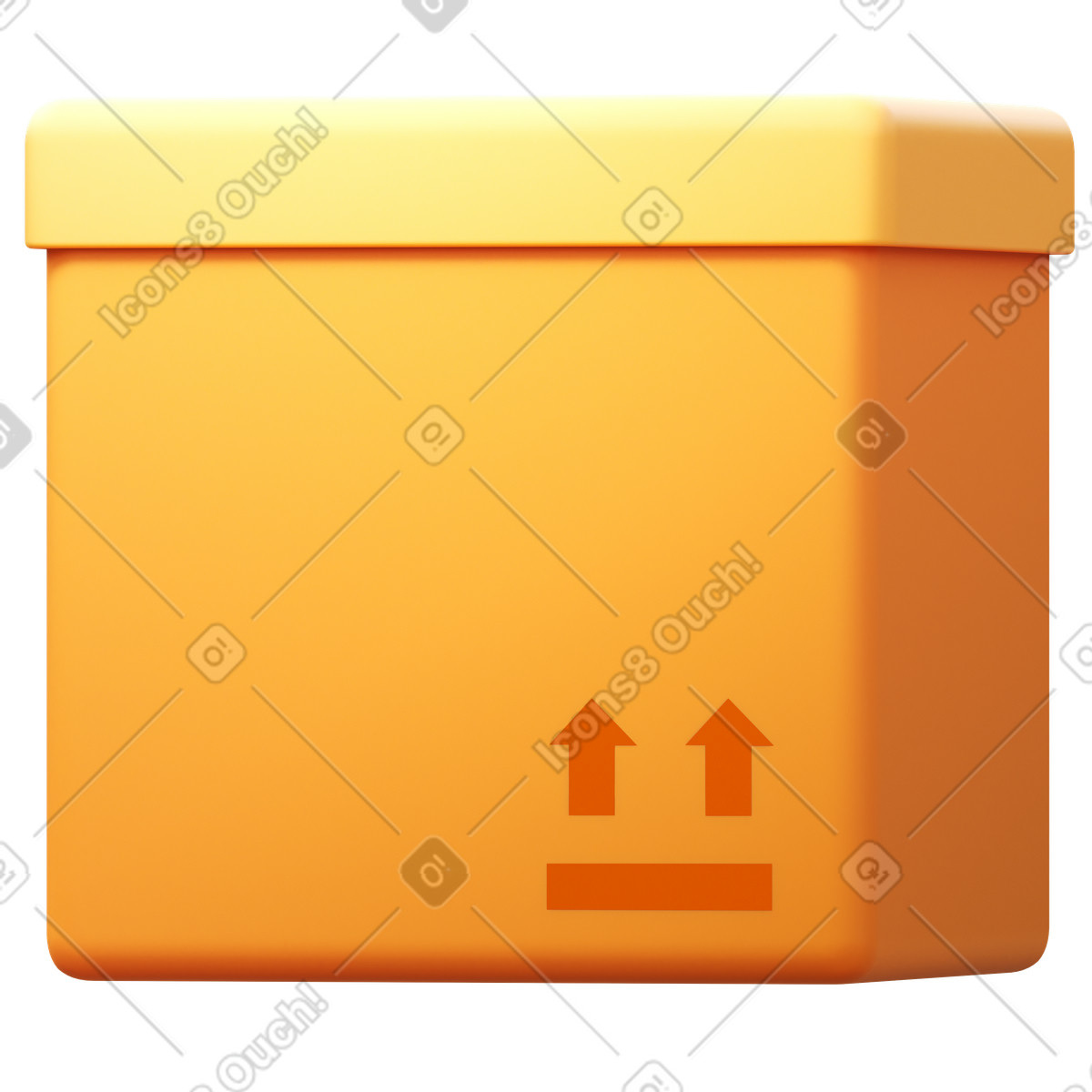 Ilustración Package en estilo 3D Fluency a descargar en PNG y SVG