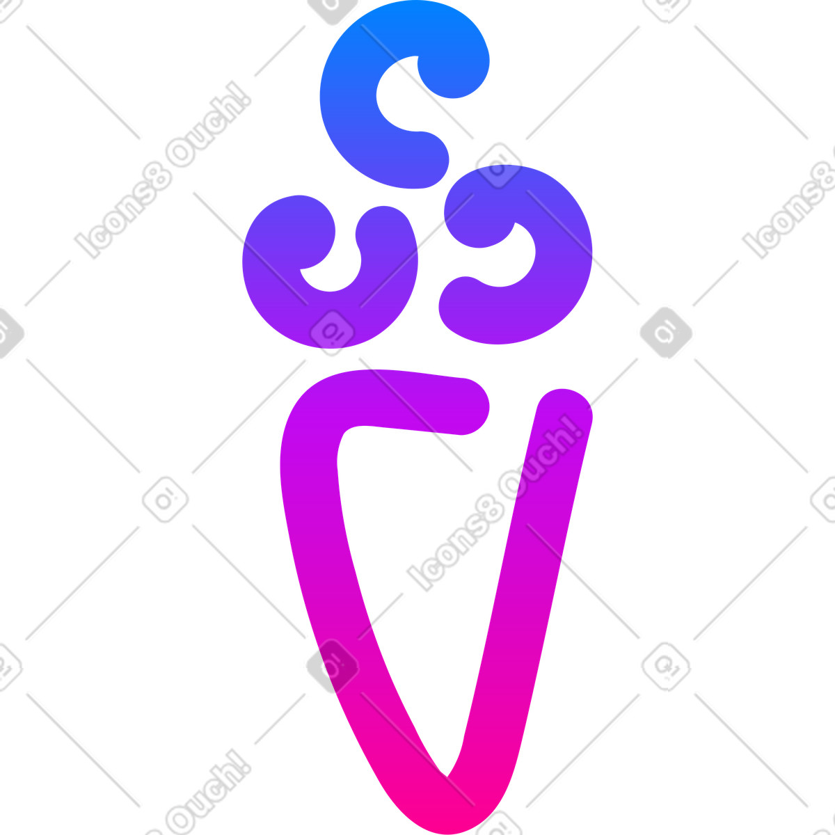 Ilustración Helado en estilo Vibrant a descargar en PNG y SVG