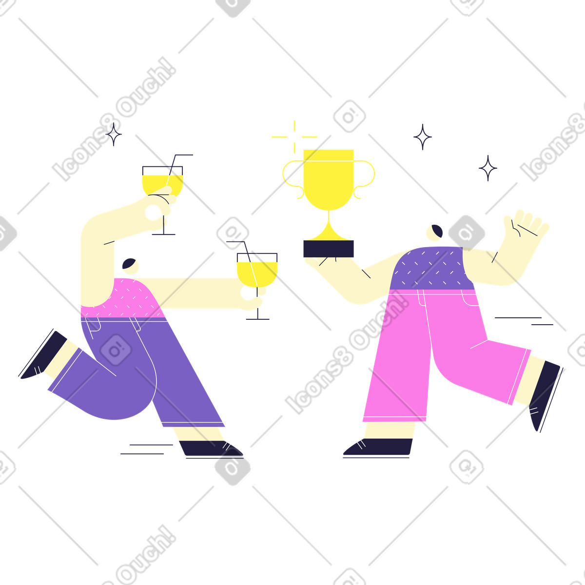 Ilustración Premio al primer lugar en estilo Mellow a descargar en PNG y SVG