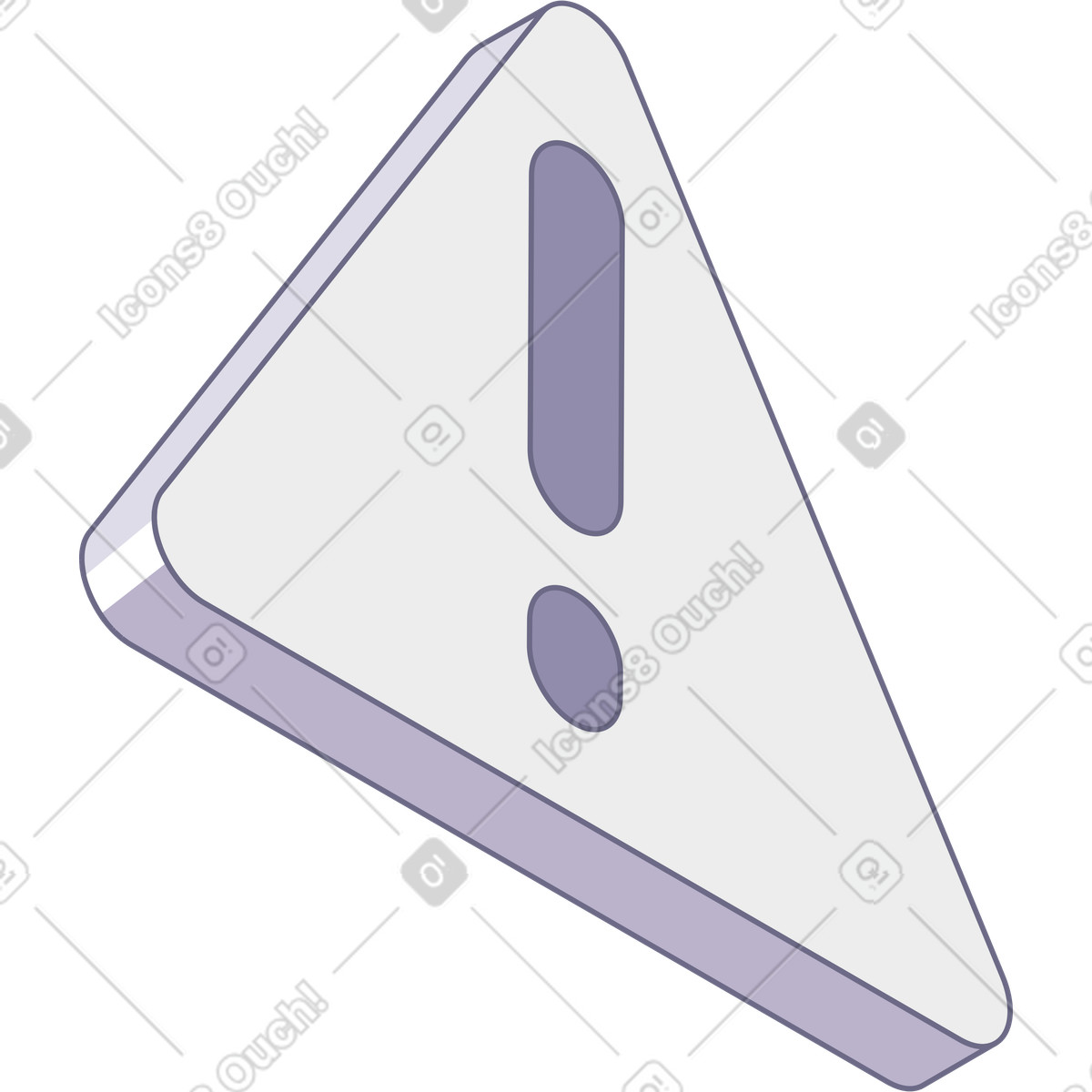 Modul スタイルの Triangle with an exclamation mark のイラストをPNG、SVG形式でダウンロード