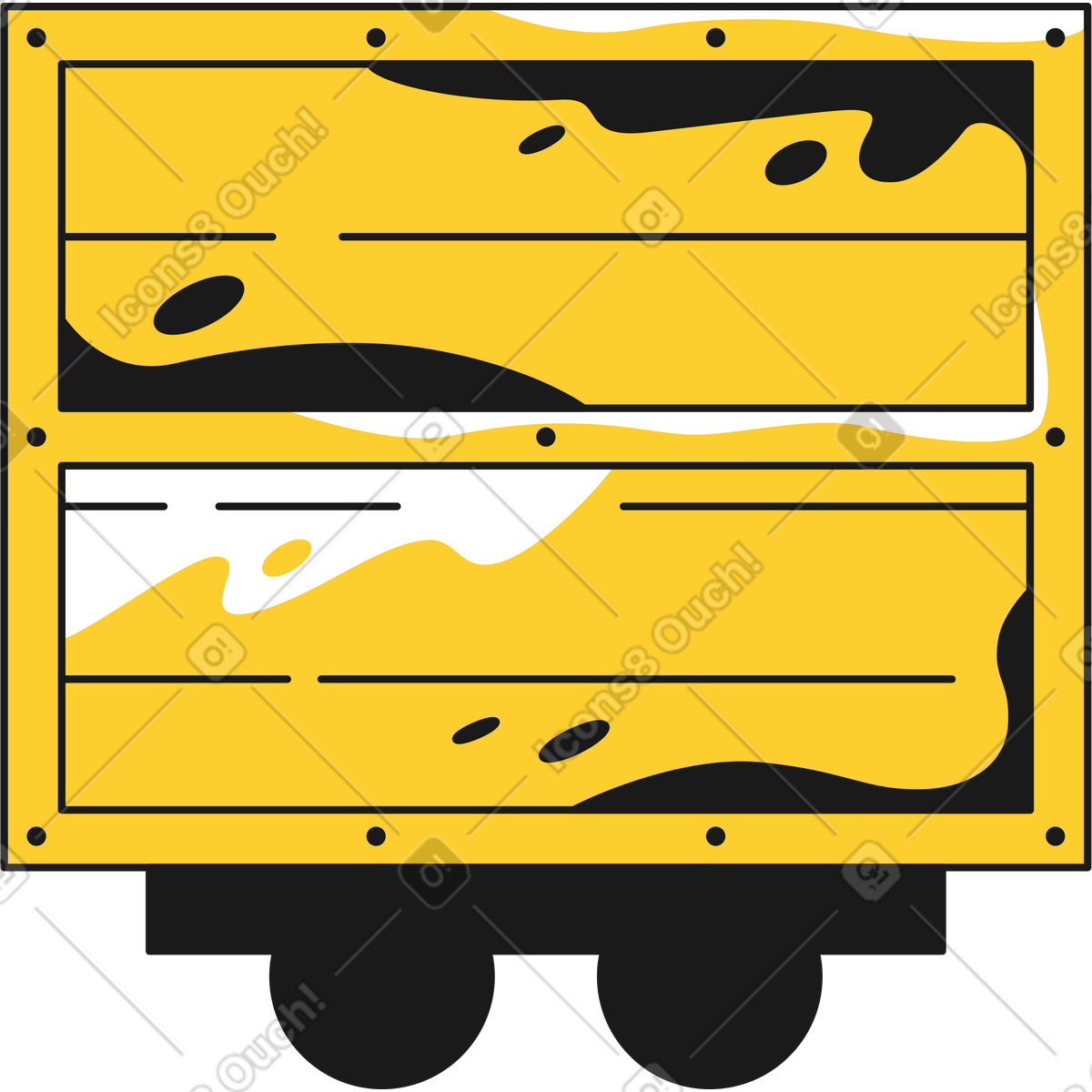 下载 Taxi 风格的 手推车 插画，支持 PNG、SVG 格式