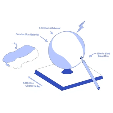 A scientific illustration of a controlled friction charge experiment with labeled components