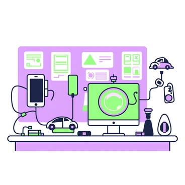 A science lab experimenting with induction charging for various applications