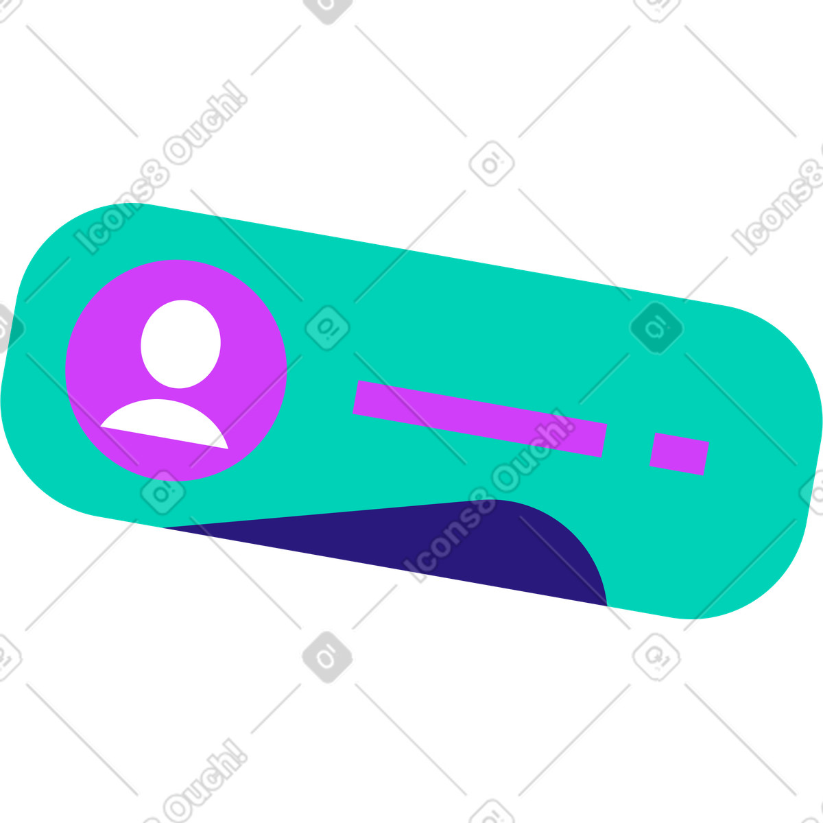 Nachrichtenblase-Illustration im Basic-Stil als Download in PNG, SVG