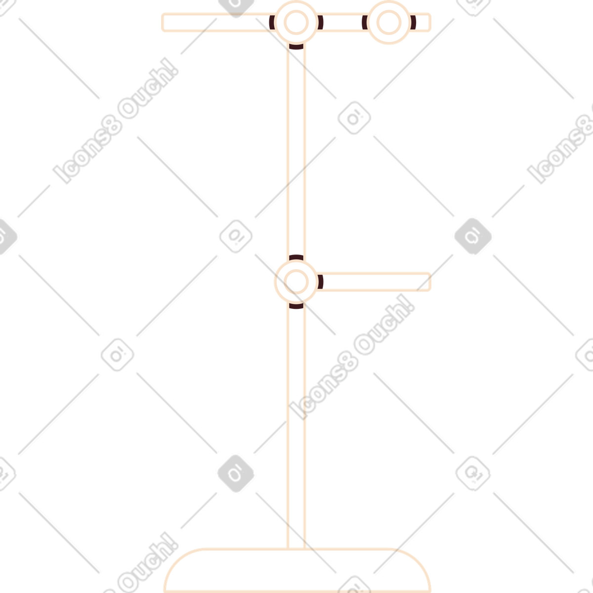 Treppiede da laboratorio illustrazione in stile Folks scarica in PNG, SVG