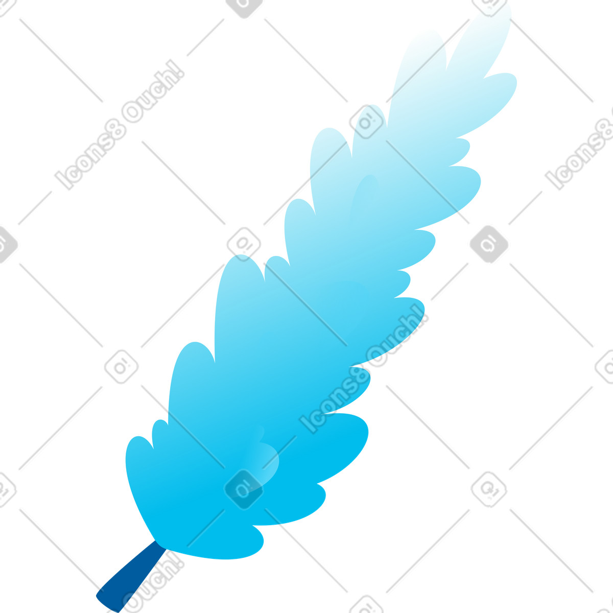 Spruce branch illustration in Icy style download in PNG, SVG