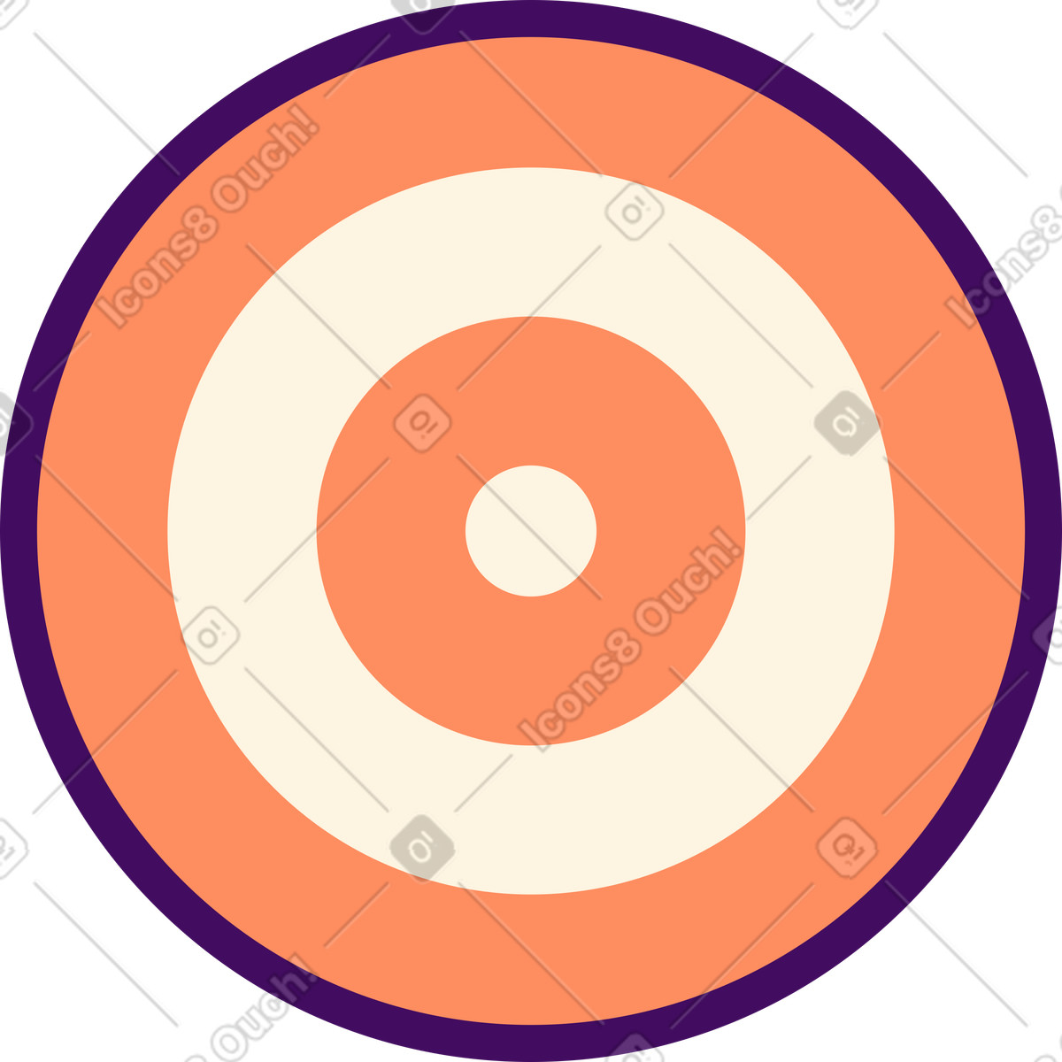 Ilustración Objetivo en estilo Simplistic a descargar en PNG y SVG