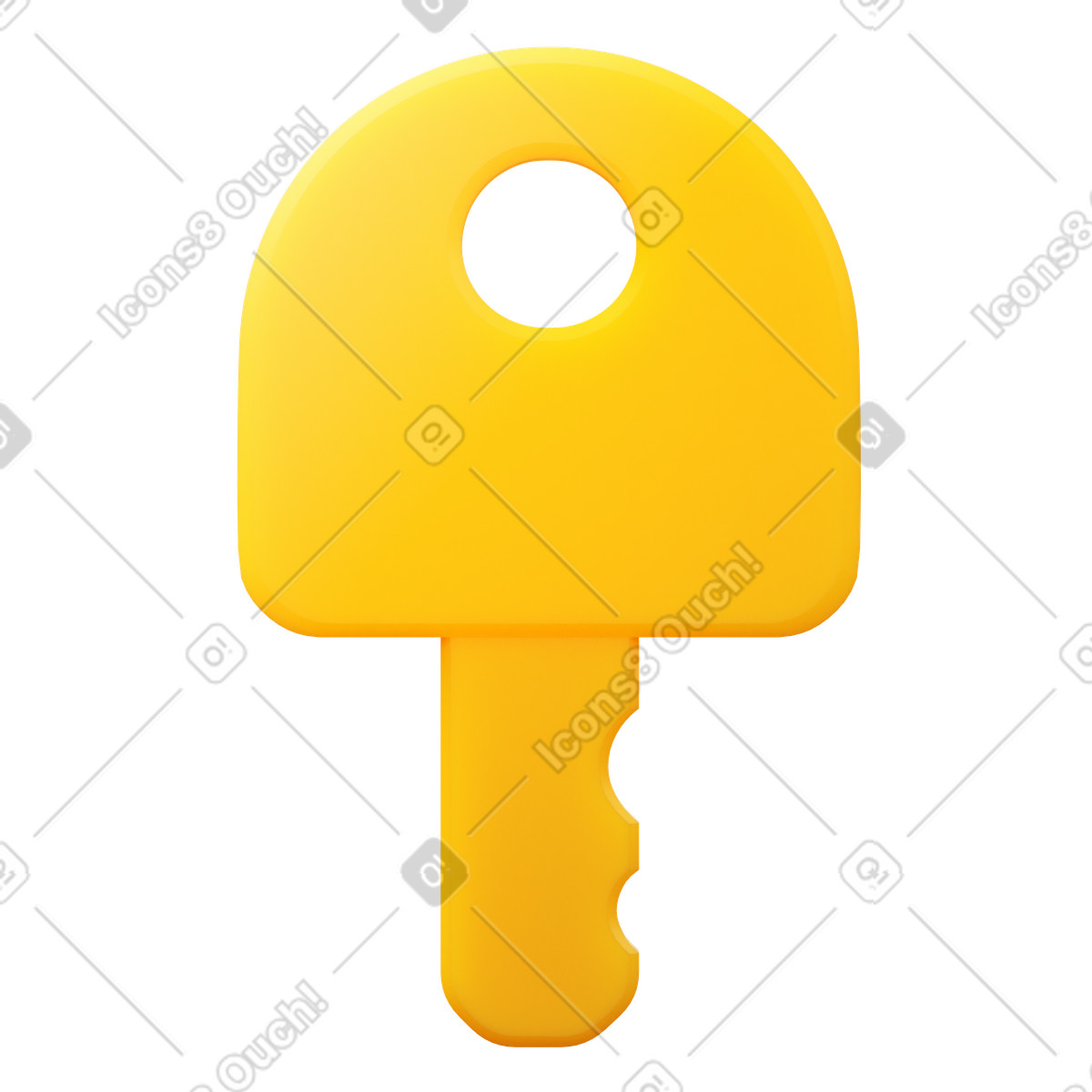 Иллюстрация Ключ в стиле 3D Fluency — скачать в форматах PNG, SVG