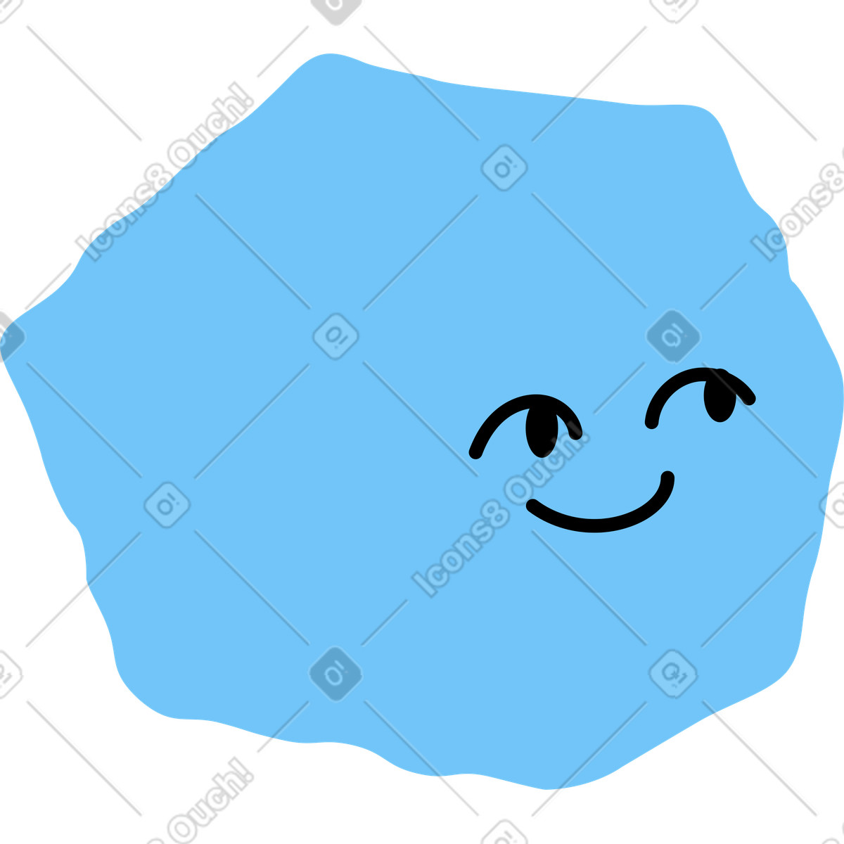 Ilustración Cabeza de personaje en estilo Giggle a descargar en PNG y SVG