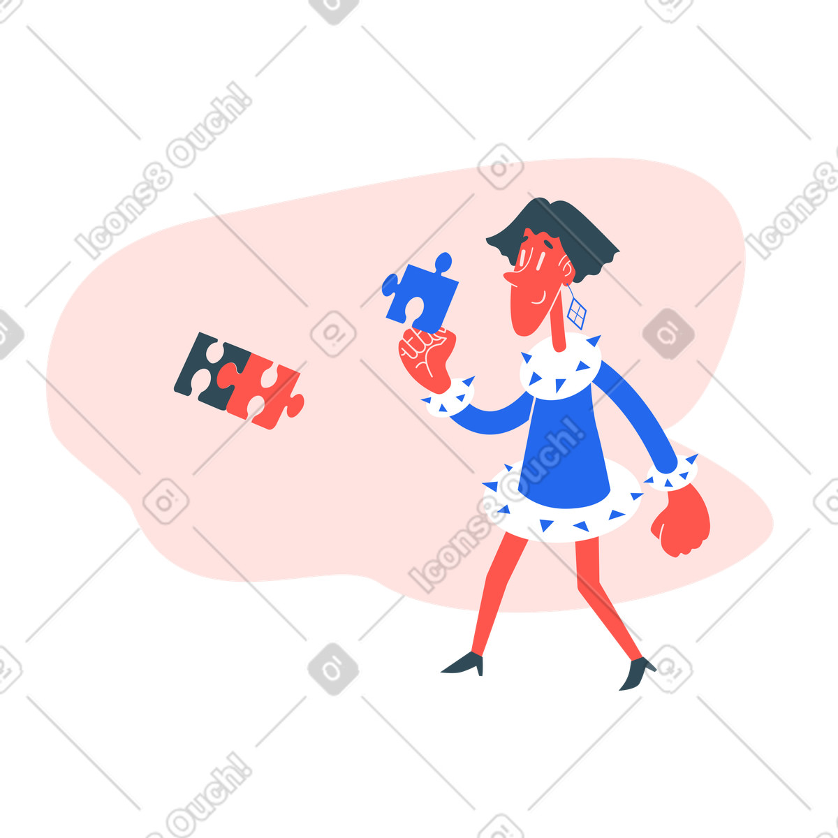 Kingdom スタイルの 欠落した部分 のイラストをPNG、SVG形式でダウンロード