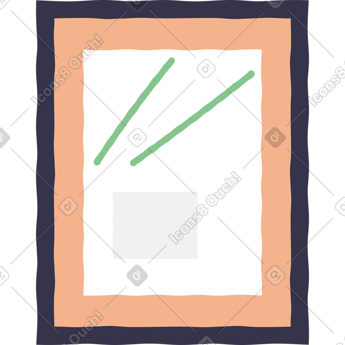 Stripy スタイルの フレーム のイラストをPNG、SVG形式でダウンロード