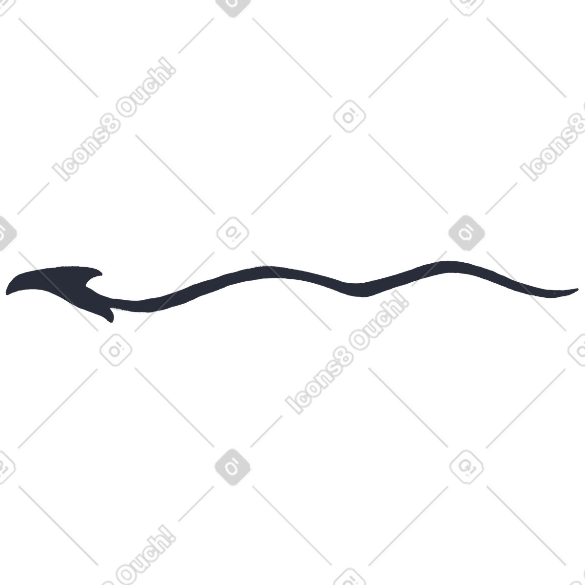 Arrow illustration in Inky style download in PNG, SVG