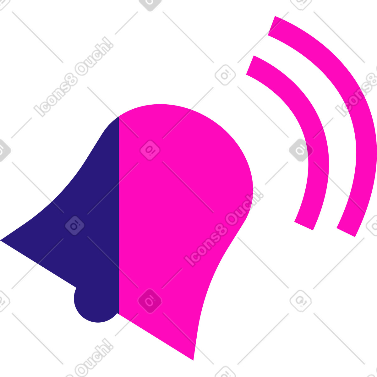 Ilustração de Ícone notificação em no estilo Basic para baixar em PNG, SVG