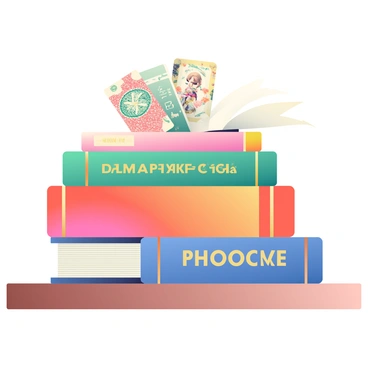 A stack of classic novels with artistic bookmarks