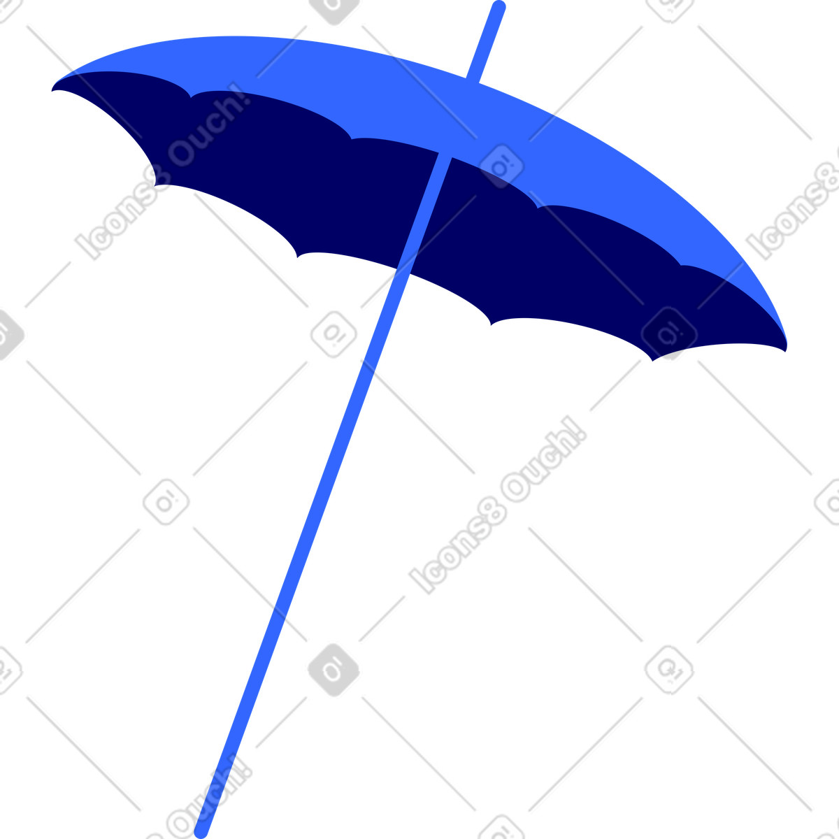 下载 Lounge 风格的 沙滩伞 插画，支持 PNG、SVG 格式