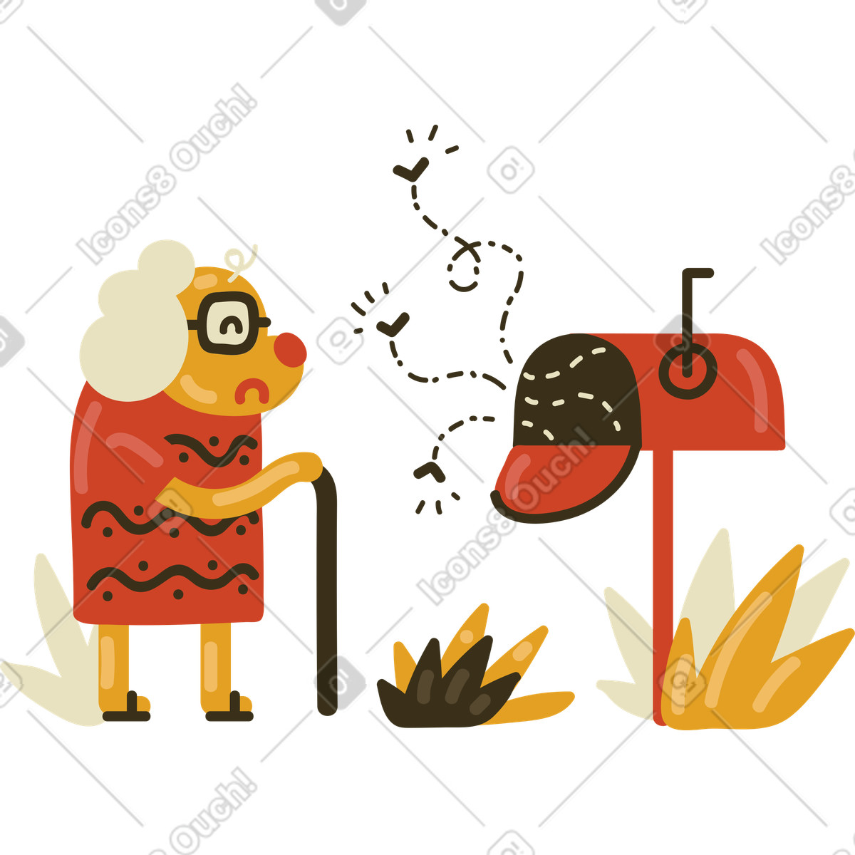 No messages illustration in PNG, SVG