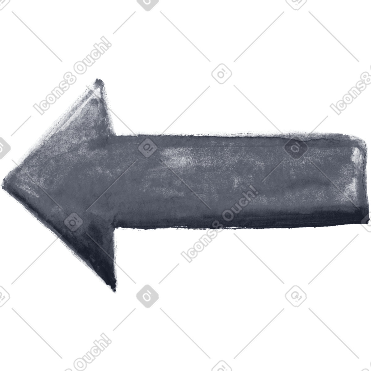 Arrow illustration in Inky style download in PNG, SVG