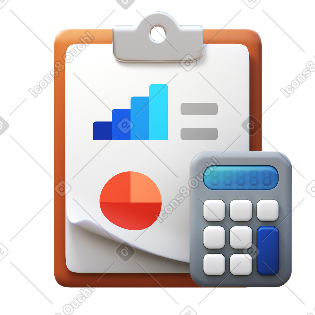 Иллюстрация Accounting в стиле 3D Fluency — скачать в форматах PNG, SVG