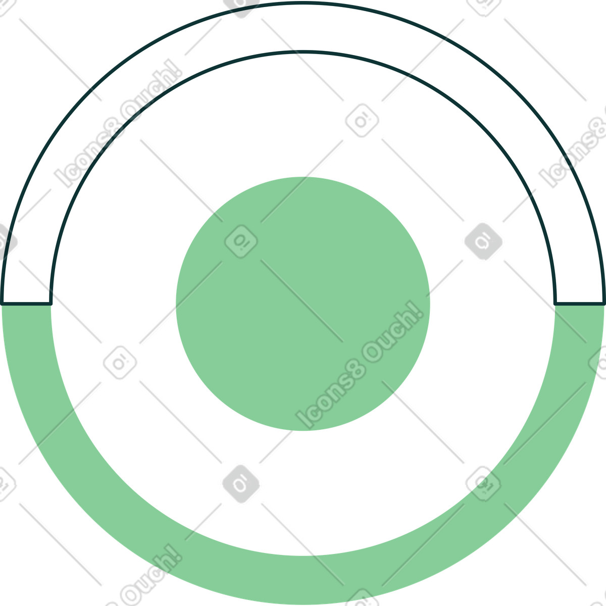 Strumento di selezione del colore illustrazione in stile Florid scarica in PNG, SVG