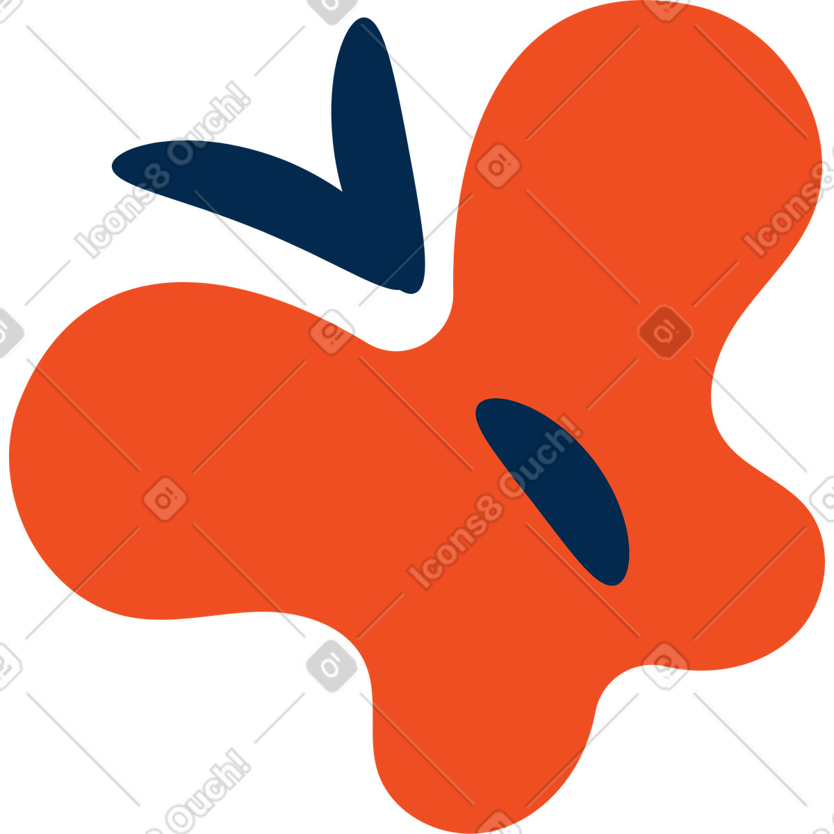 Flame スタイルの Butterfly のイラストをPNG、SVG形式でダウンロード