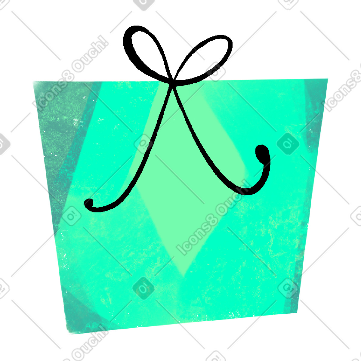 Geschenk-Illustration im Fabulous-Stil als Download in PNG, SVG