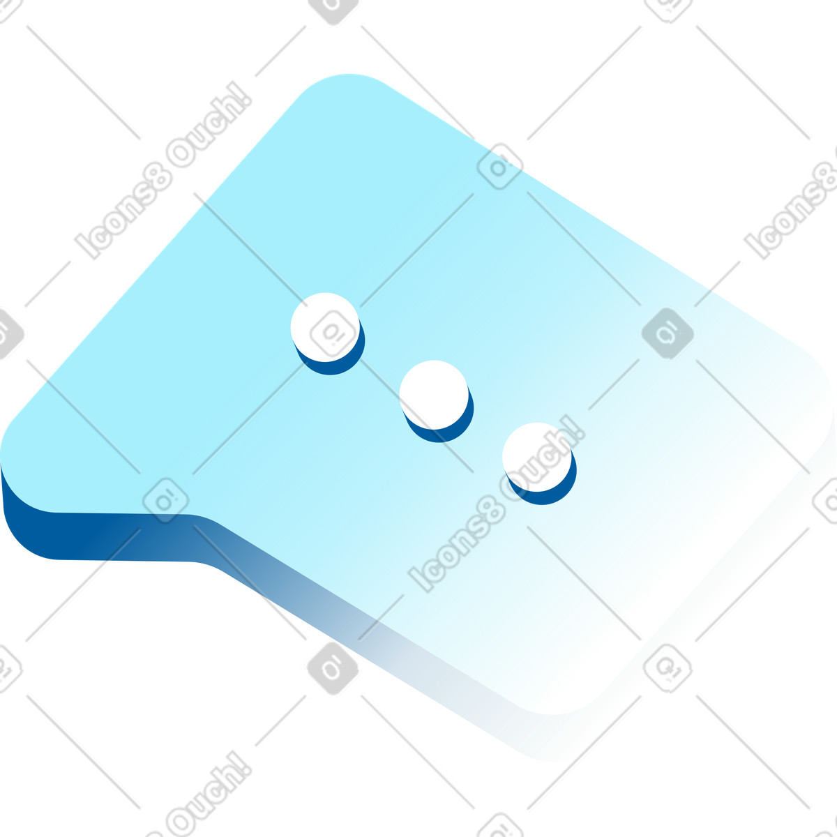Blase-Illustration im Icy-Stil als Download in PNG, SVG