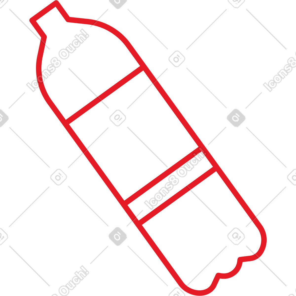 Bottle illustration in Folks style download in PNG, SVG