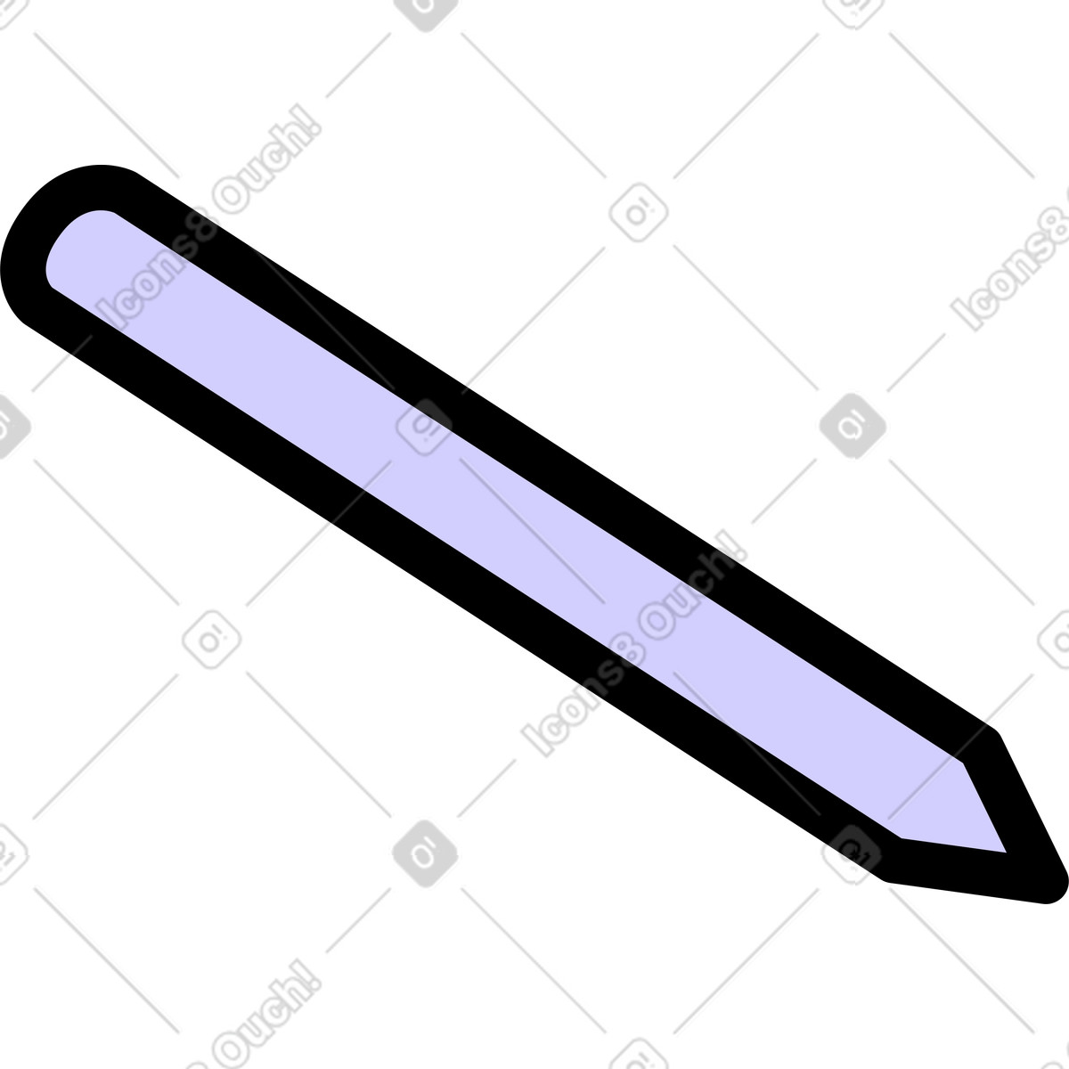 Ilustração de Lápis em no estilo Notes para baixar em PNG, SVG