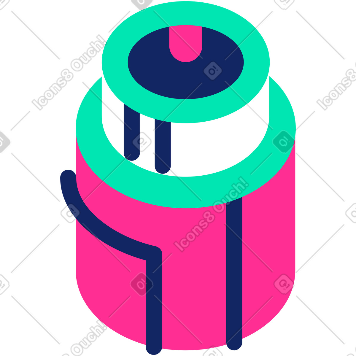 Camera illustration in Cyborg style download in PNG, SVG
