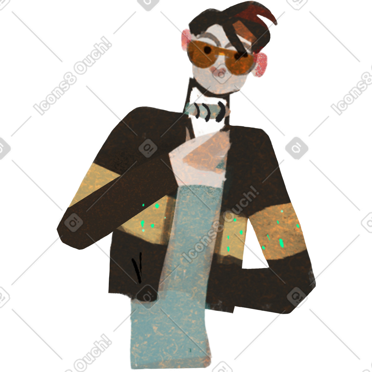 Ilustración Señor en estilo Fabulous a descargar en PNG y SVG