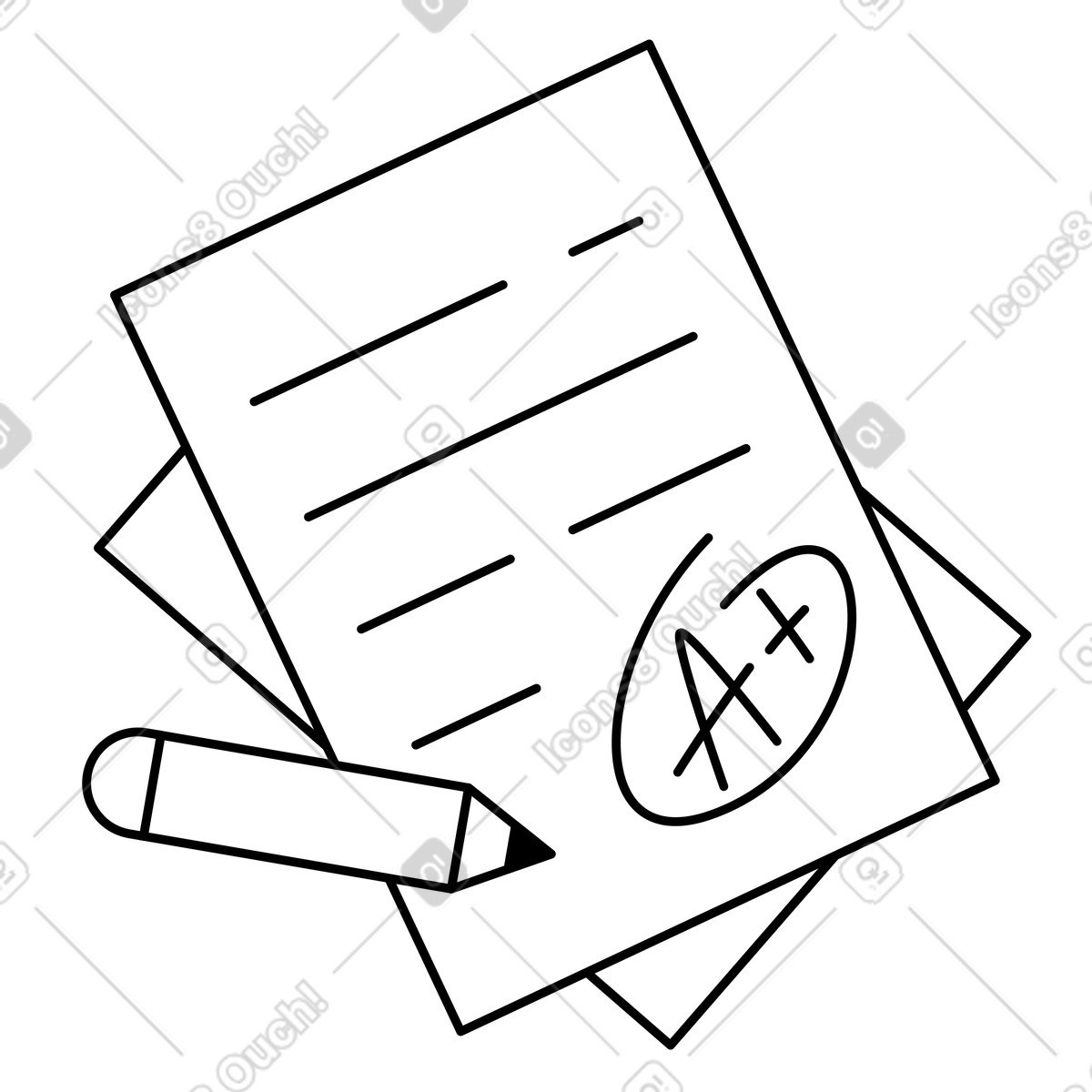 下载 风格的 Contract document signed with pen and approved signature mark 插画，支持 PNG、SVG 格式