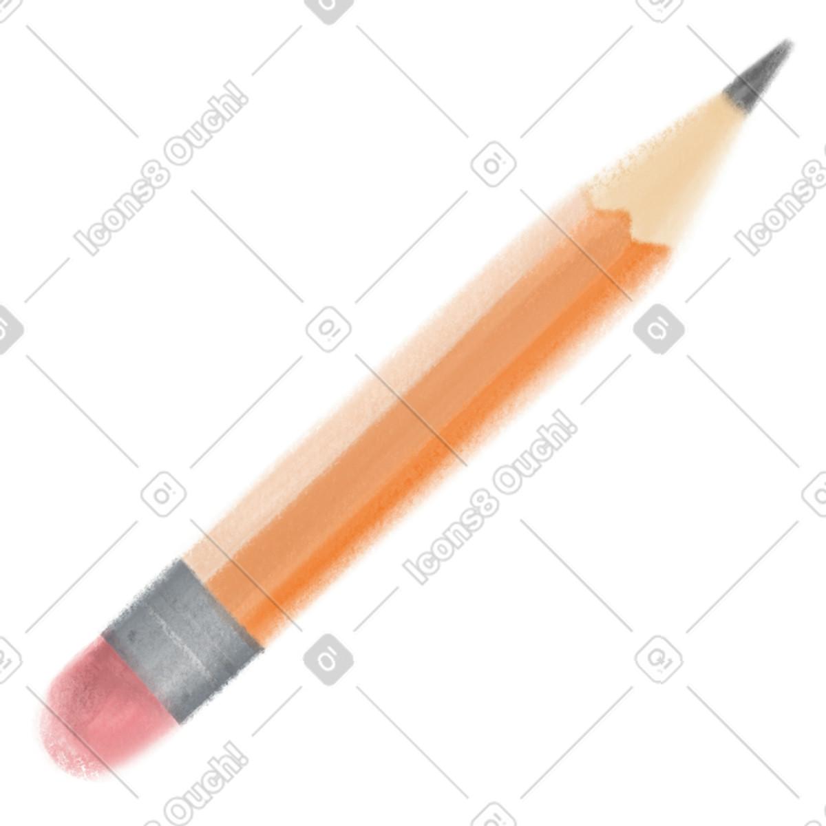 Ilustração de Pencil em no estilo Mushy para baixar em PNG, SVG