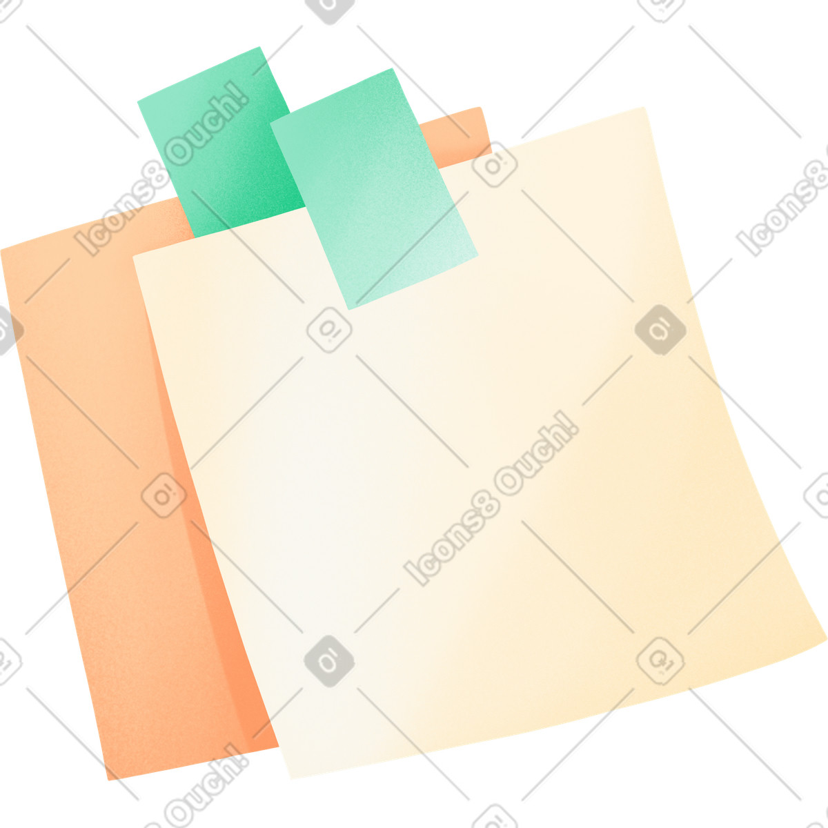 Paper for notes illustration in PNG, SVG
