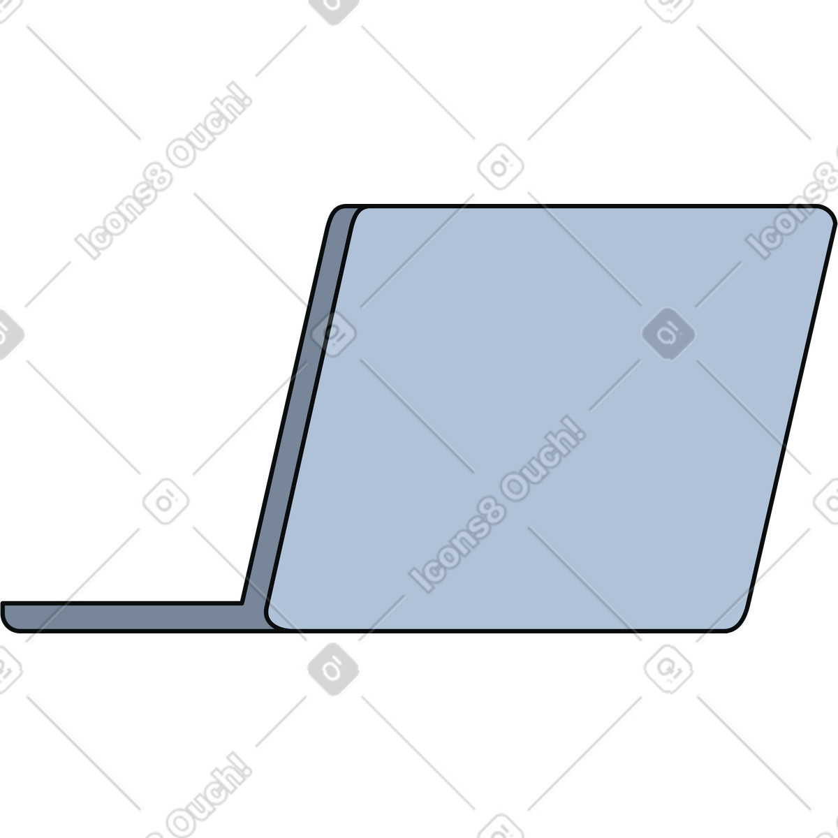 Teko スタイルの ラップトップ のイラストをPNG、SVG形式でダウンロード